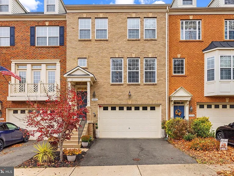 Closed brick-front townhome exterior