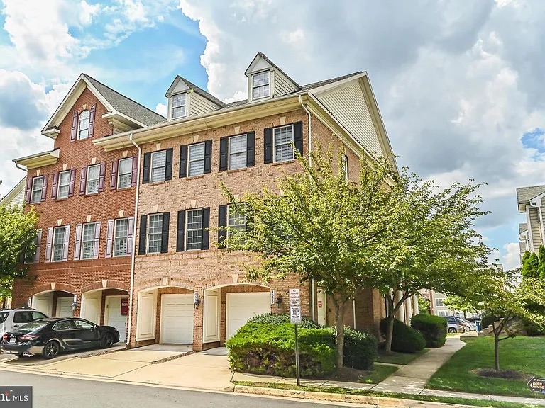 Closed brick townhome exterior